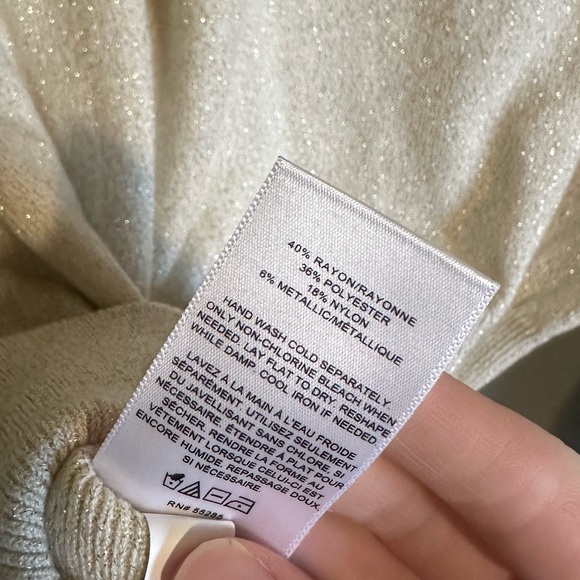 Express gold shimmer turtleneck - Picture 2 of 4